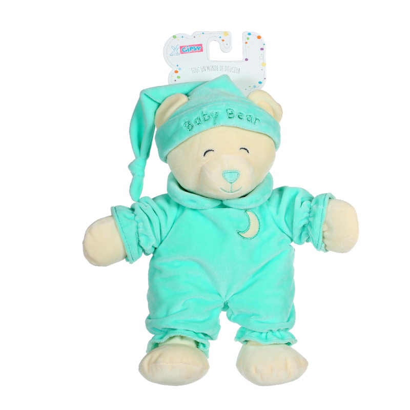  baby bear peluche ours vert 30 cm 